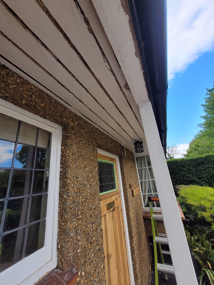 Front Door and Porch Restoration in Teal Facade, photo 13 of 24