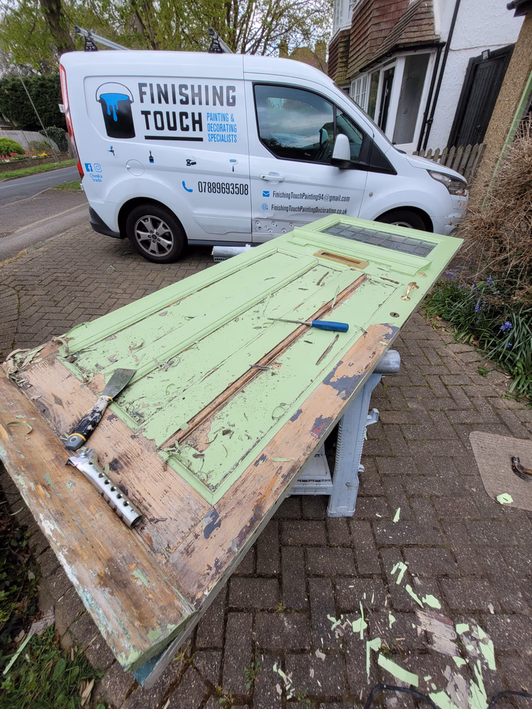 Front Door and Porch Restoration in Teal Facade, photo 18 of 24
