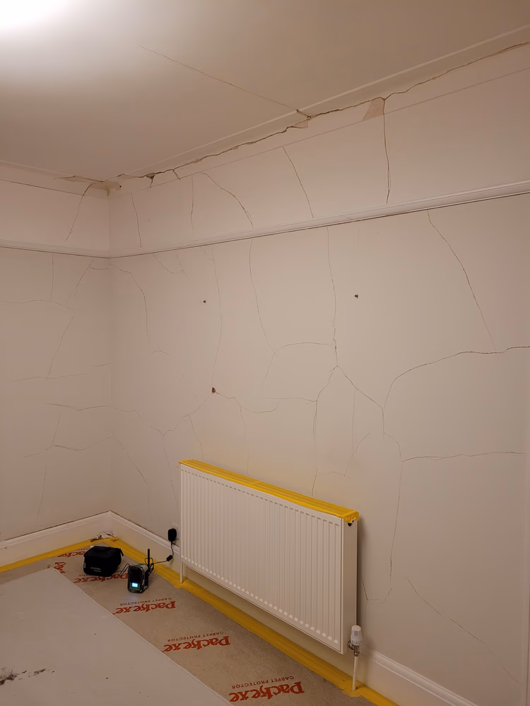 Full Redecoration of Lounge in Surbiton, before