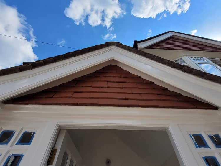 Restoration of original wooden porch, photo 4 of 62