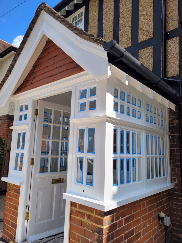 Restoration of original wooden porch, photo 6 of 62