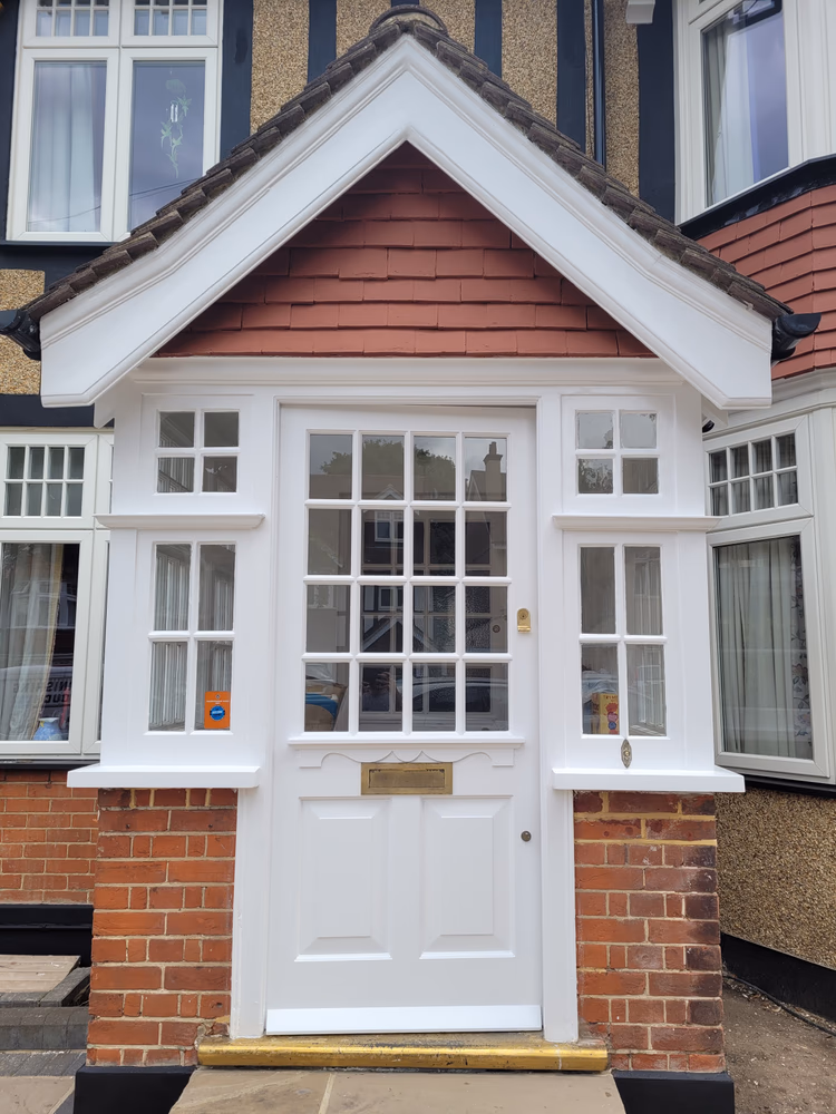 Restoration of original wooden porch, photo 9 of 62