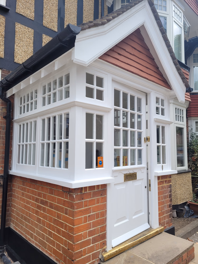 Restoration of original wooden porch, photo 11 of 62
