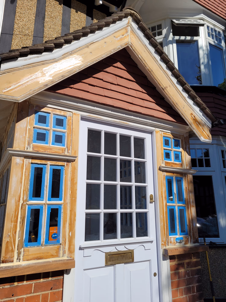 Restoration of original wooden porch, photo 25 of 62