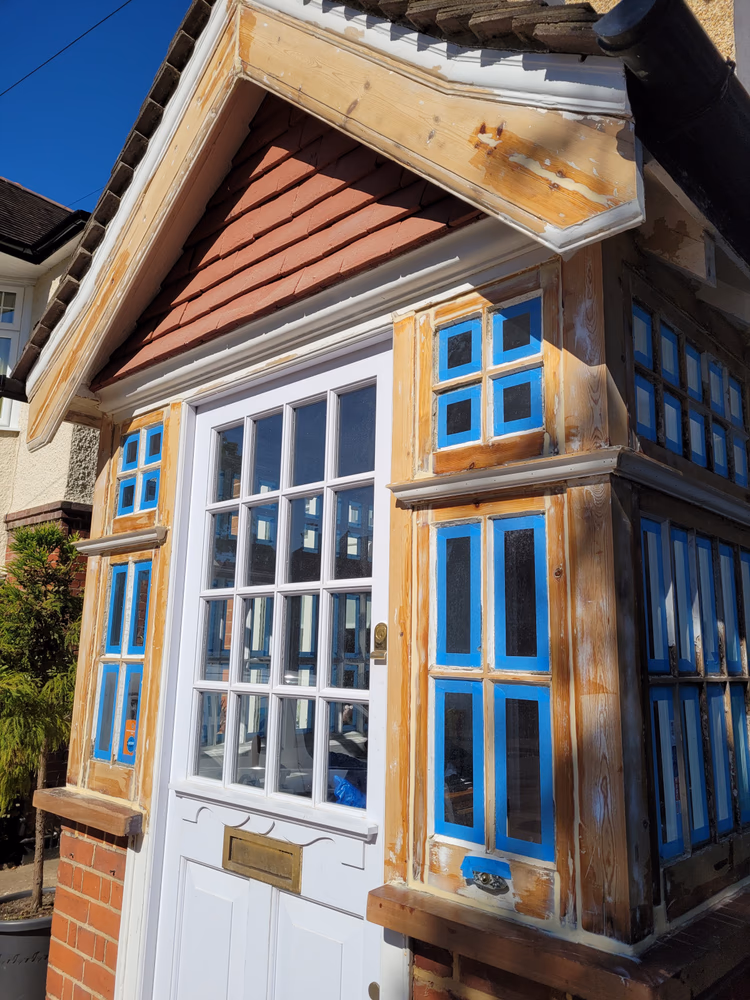 Restoration of original wooden porch, photo 26 of 62
