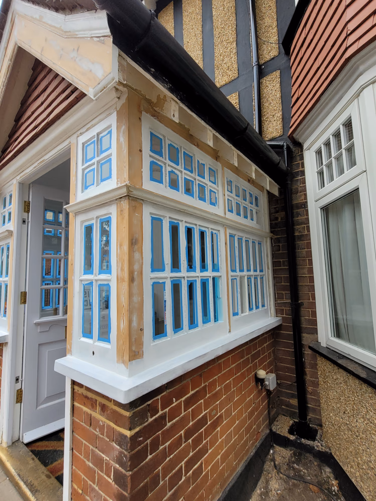 Restoration of original wooden porch, photo 38 of 62