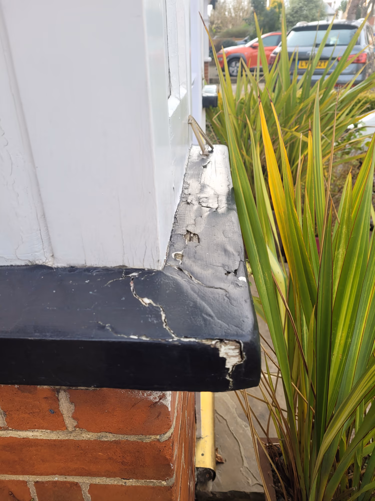 Wooden porch restoration project, photo 2