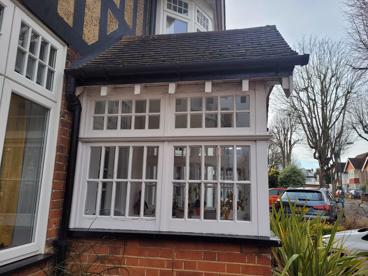 Restoration of original wooden porch, photo 46 of 62